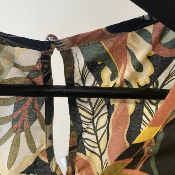 REFASHIONED Plus Size Upcycled 100% Cotton Multicolour Pattern Dress - Picture 13 of 15